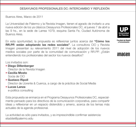 Invitacion Universidad de Palermo